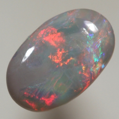 SOLID SEMI BLACK OPAL Bright red and neon orange
